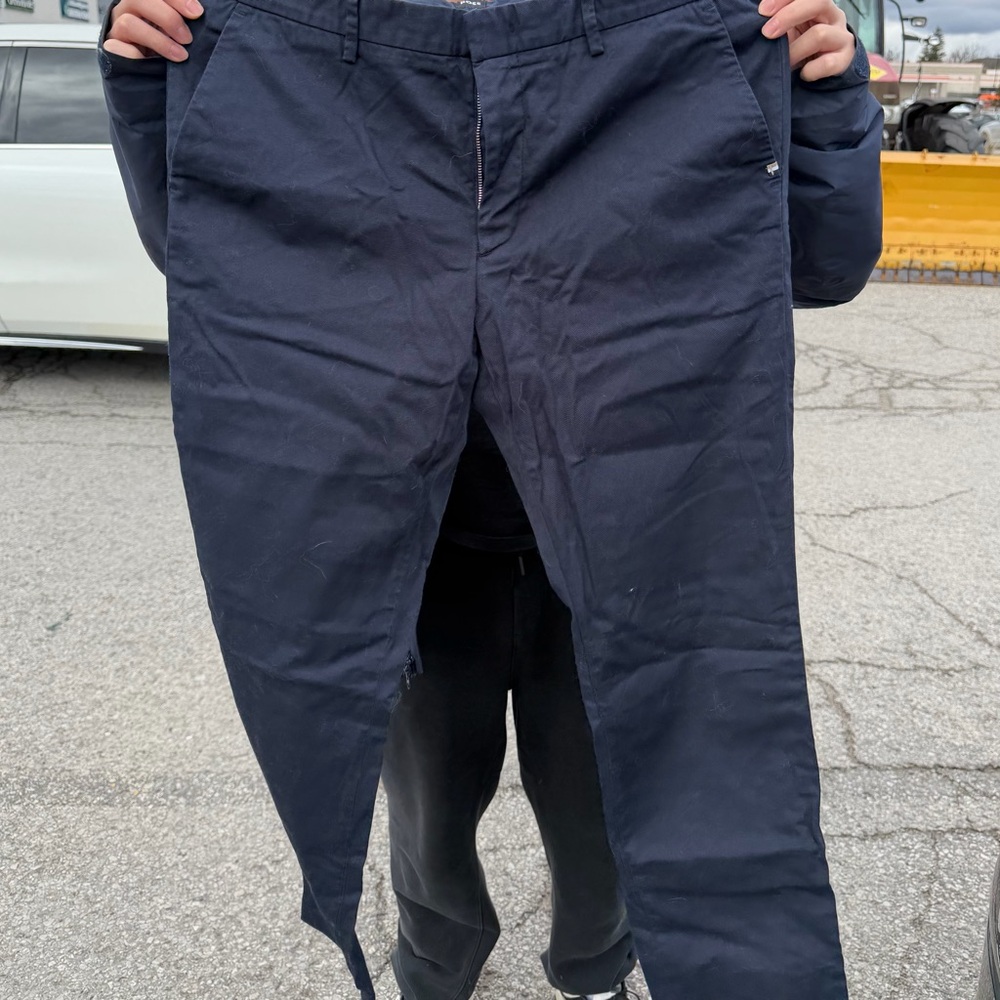 Hugo Boss Men's Navy Blue Pants